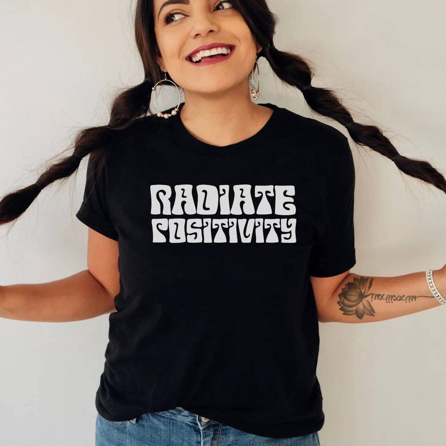 Radiate Positivity Graphic Tee178(Dtf)