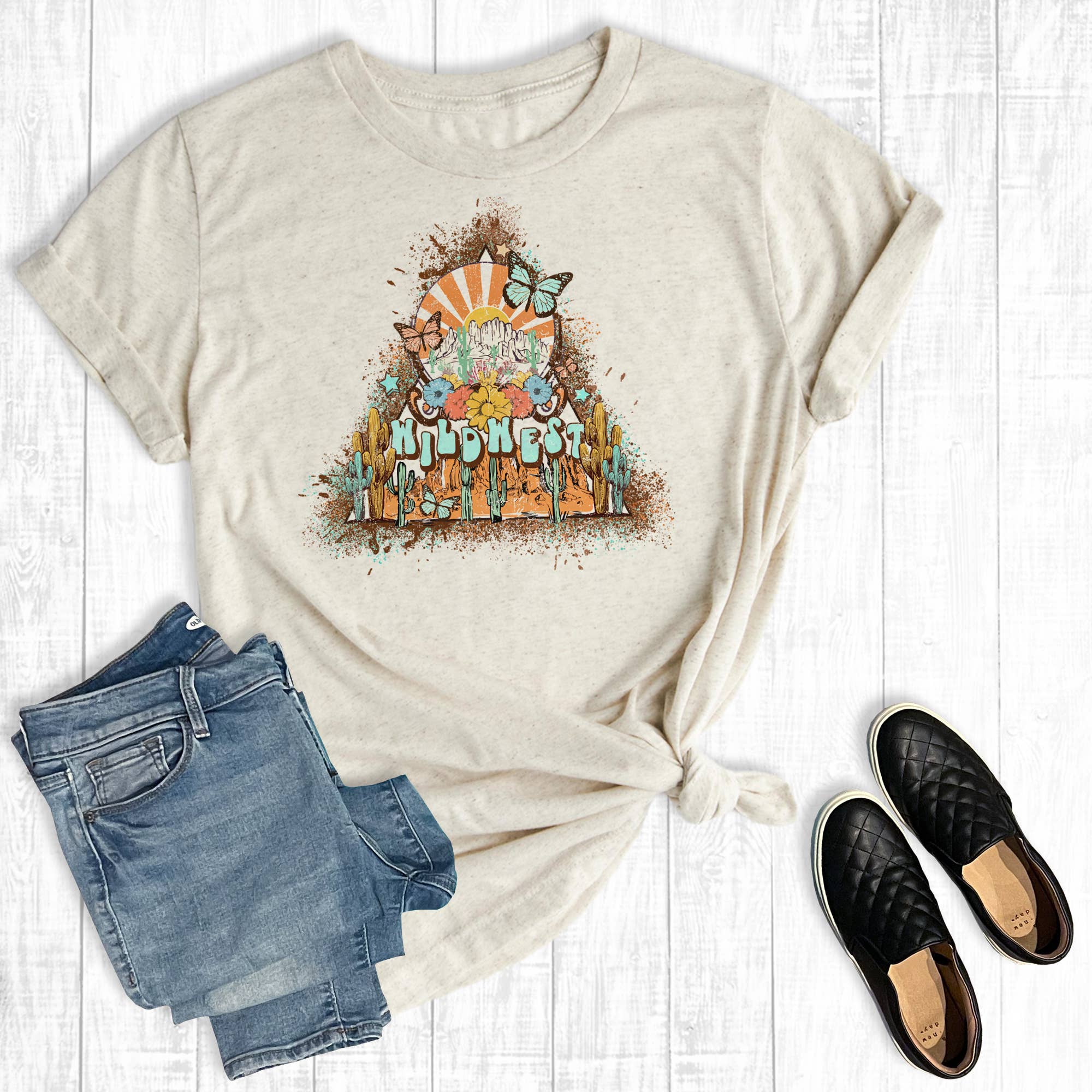 Western Wild West Desert Graphic Tee