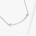 Cubic Zirconia Gold Dipped Pendant Necklace