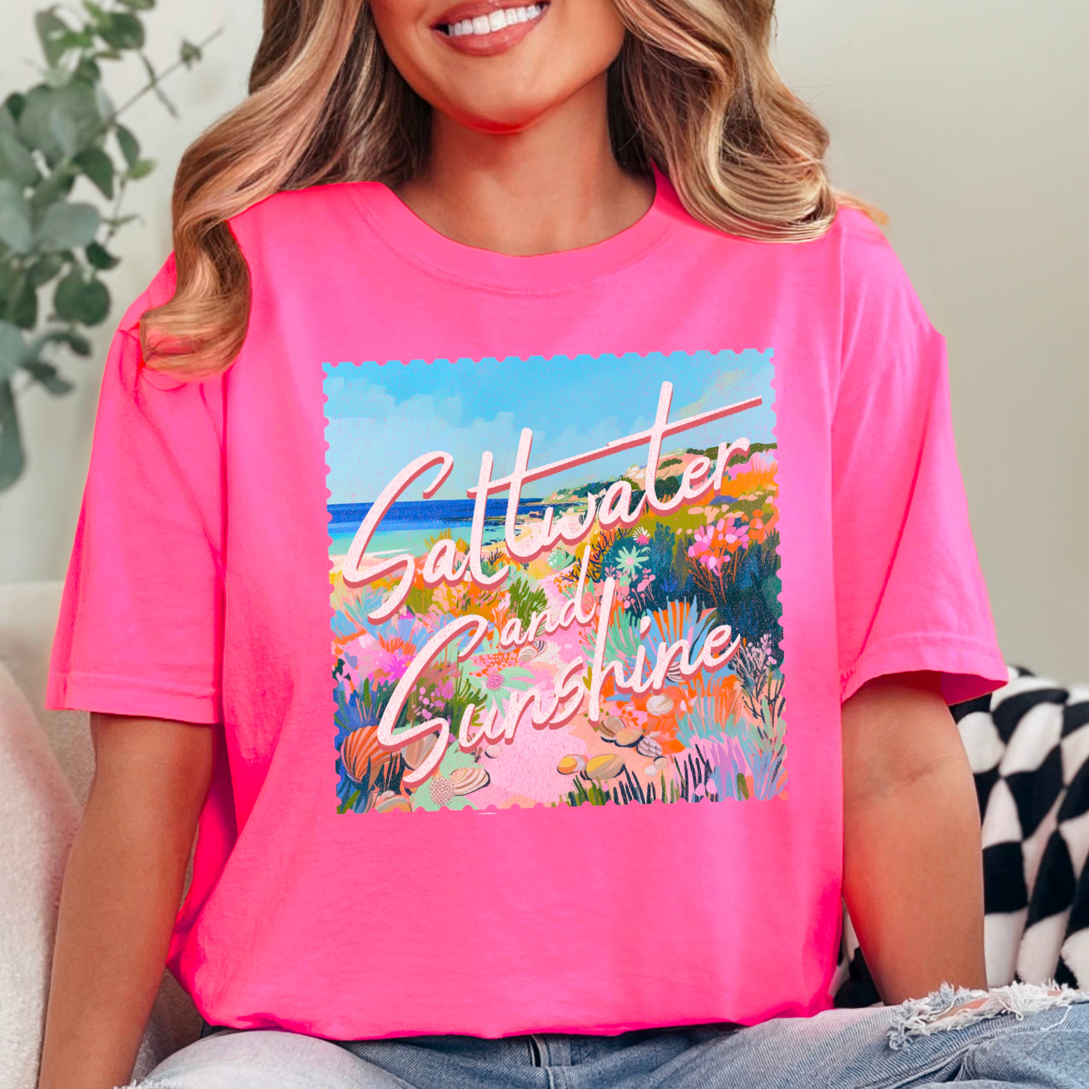 Saltwater & Sun Graphic Shirt | Summer 2025 | Comfort Color