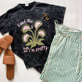 Funny Feed Me Tell Me I’M Pretty Graphic T Shirt, Plant Tee