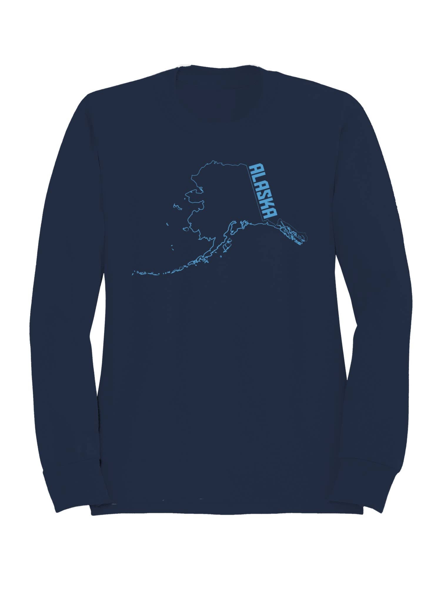 Alaska Map Art Print Women's Sweatshirt