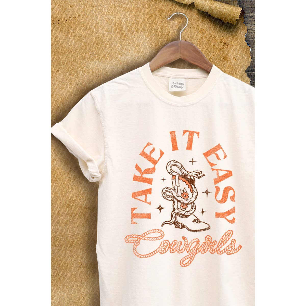 Take It Easy Western Vintage  Graphic Tee