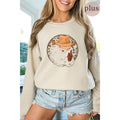 Christmas Vintage  Graphic  Sweatshirts Plus