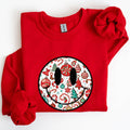 Retro Christmas Smiley, Funny, Winter, Santa Xmas Sweatshirt