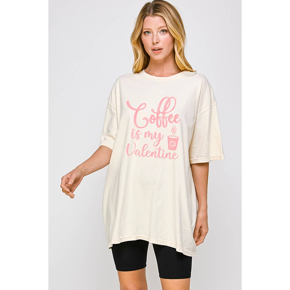 Coffee Is My Valentine  Vintage  Graphic Tee