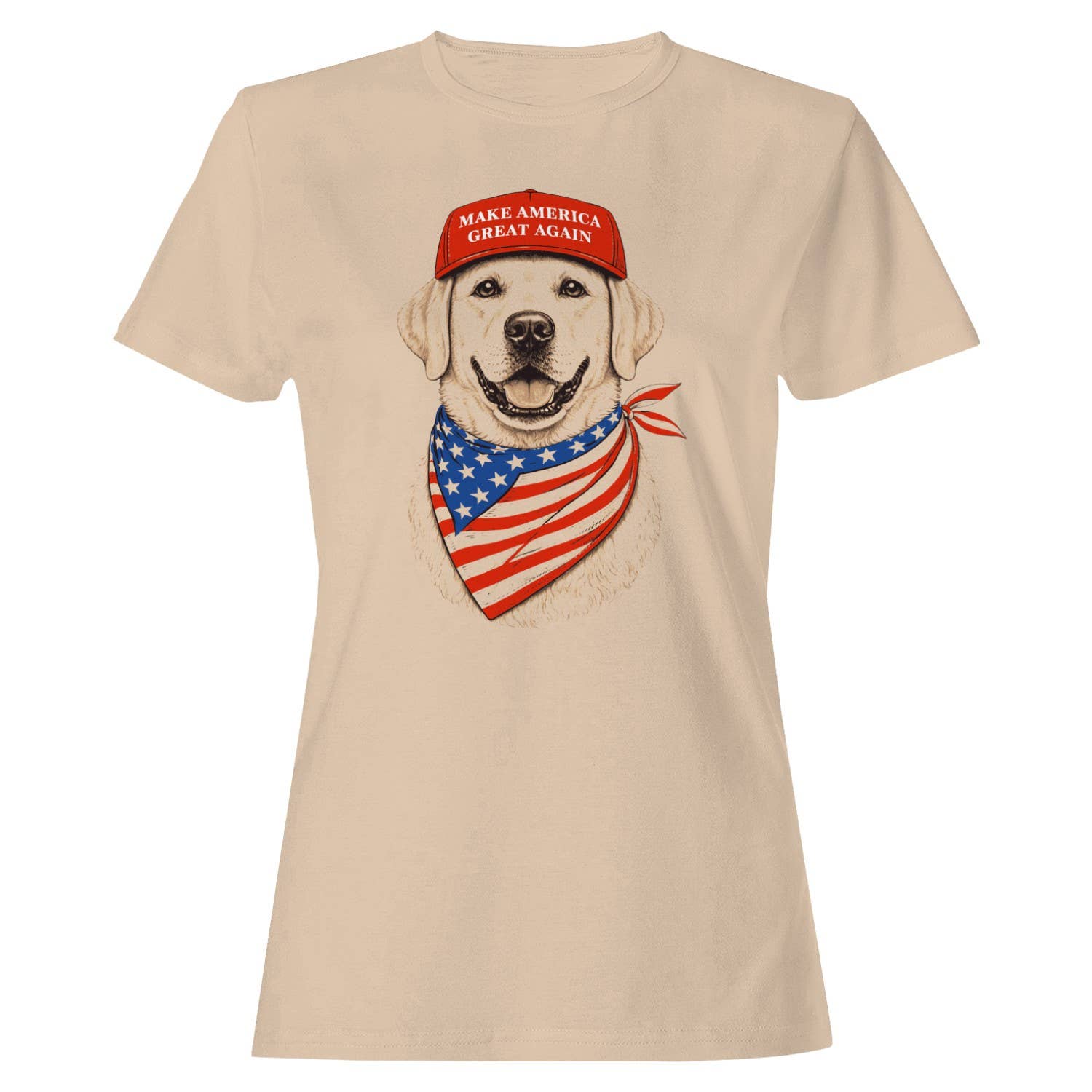 Make America Great Patriotic Dog Women's T-Shirt