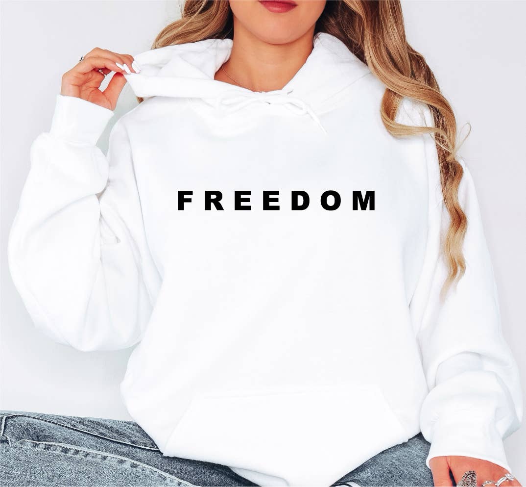 Freedom White Hoodie