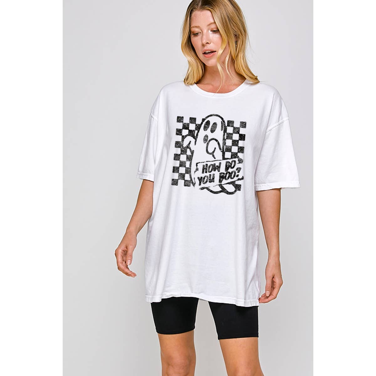 Haloween Season Vintage Graphic Oversized Tee