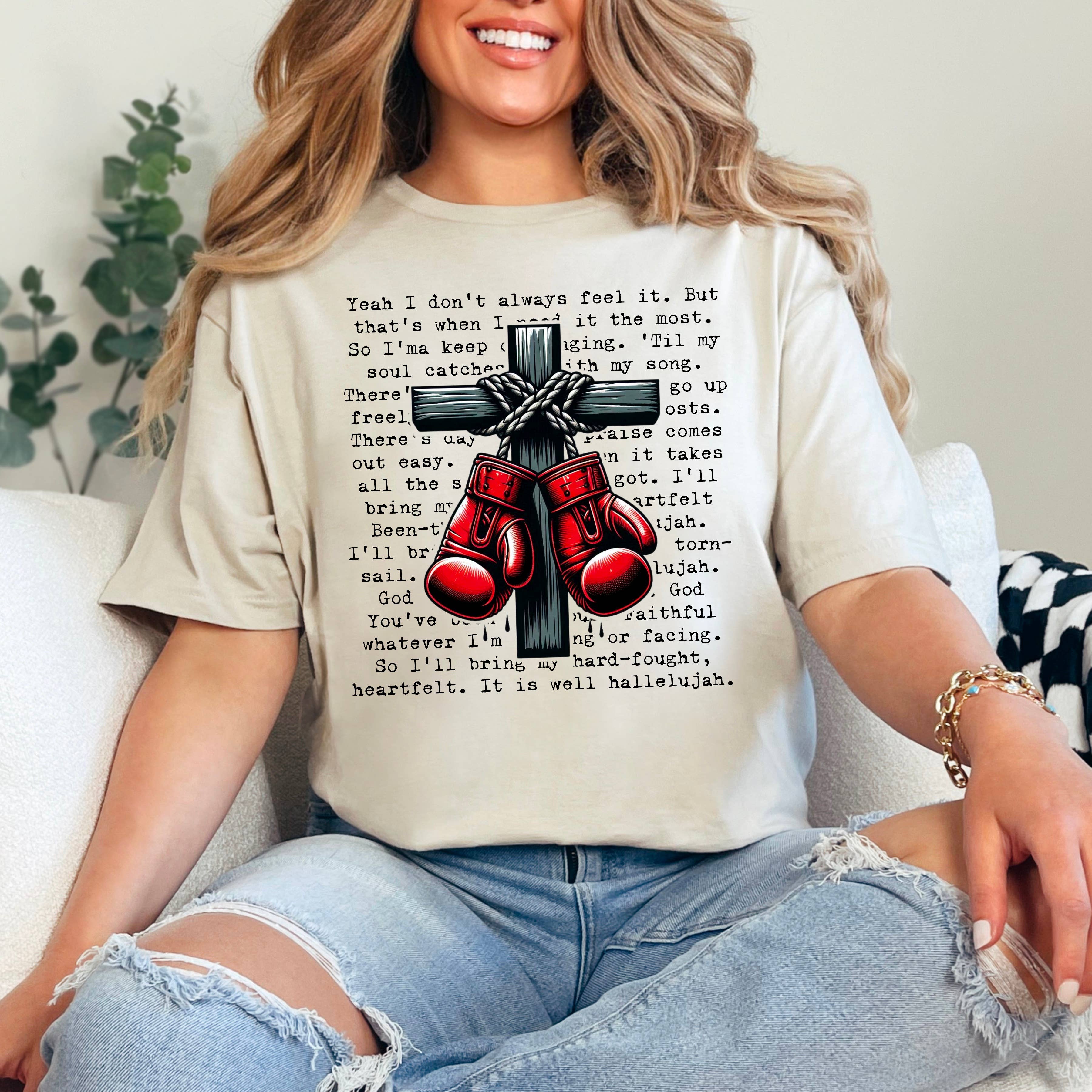 Hard Fought Hallelujah Graphic Shirt | Gildan