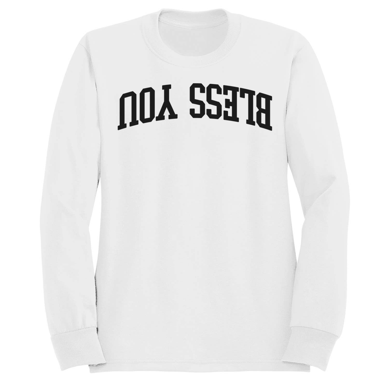 Bless You Bold Arch Typography Women's Sweatshirt