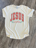 Jesus Is the Reason For the Season (with Holly) On Cream Tee