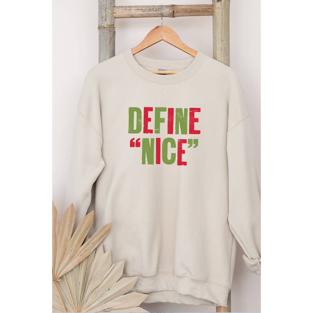 Define Nice Vintage Christmas Graphic Tee