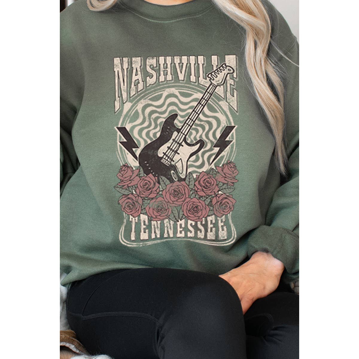 Nashville Tennessee Vintage  Graphic  Sweatshirts