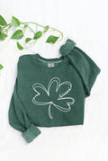 Blessed Clover  Mineral Graphic Sweatshirt