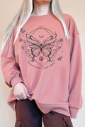 Trust Your Instincts Butterfly Oversize Terry Sweatshirt