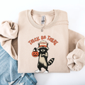 Raccoon, Trick or Treat, Cute, Halloween, Spooky Sweatshirt