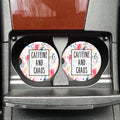 Caffeine and Chaos Car Coasters