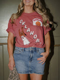 Ou Sooners Retro Basketball Crimson Comfort Colors Tee