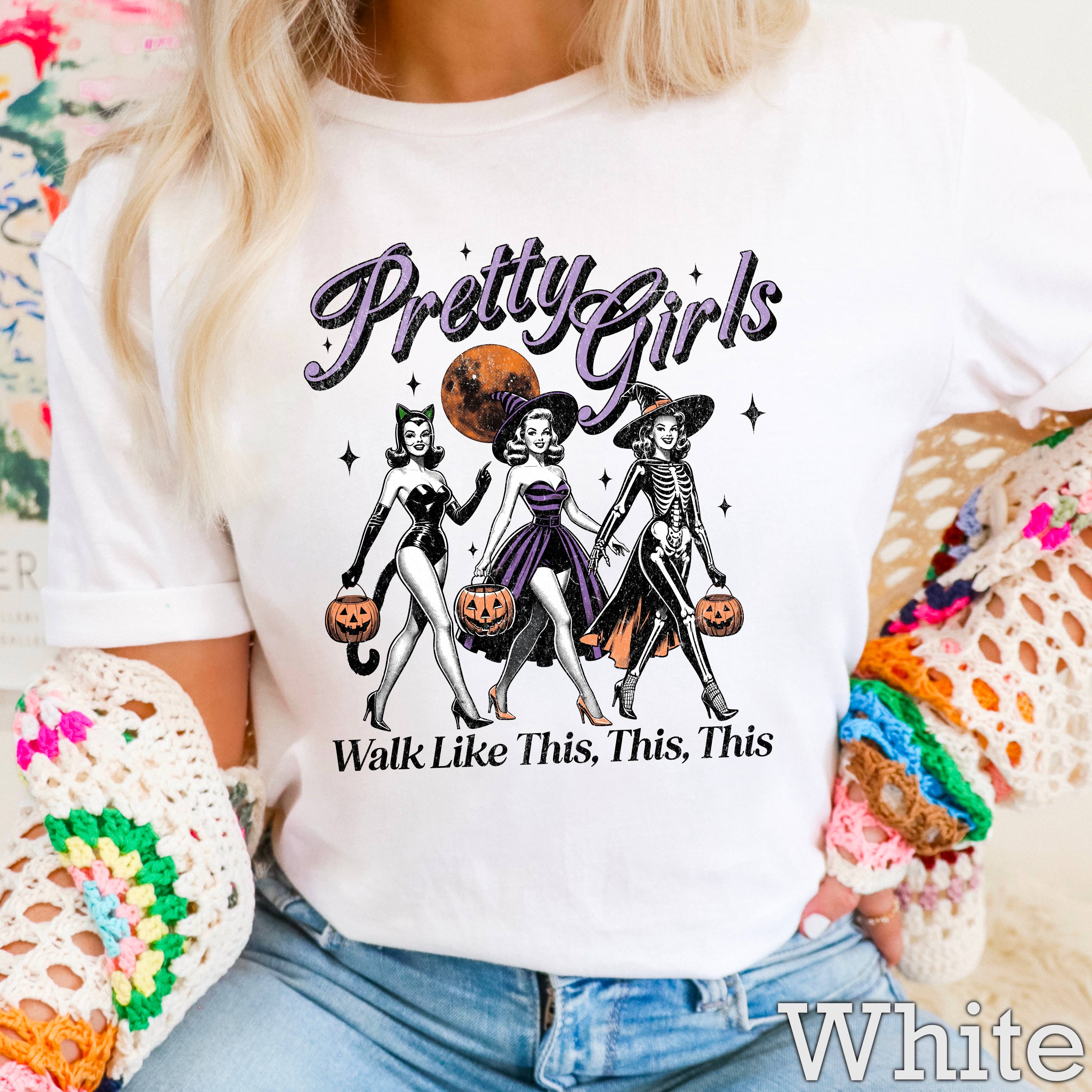 Pretty Girls  Halloween 2025 Women’S Graphic Tee | Gildan