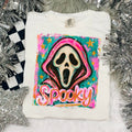 Halloween 2025 Spooky Ghost Graphic Shirt | Comfort Color