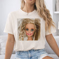 Funny Messy Hair Doll Graphic Tee, Funny Graphic Shirt