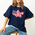 American Flag Retro Vintage Independence Day Tshirt