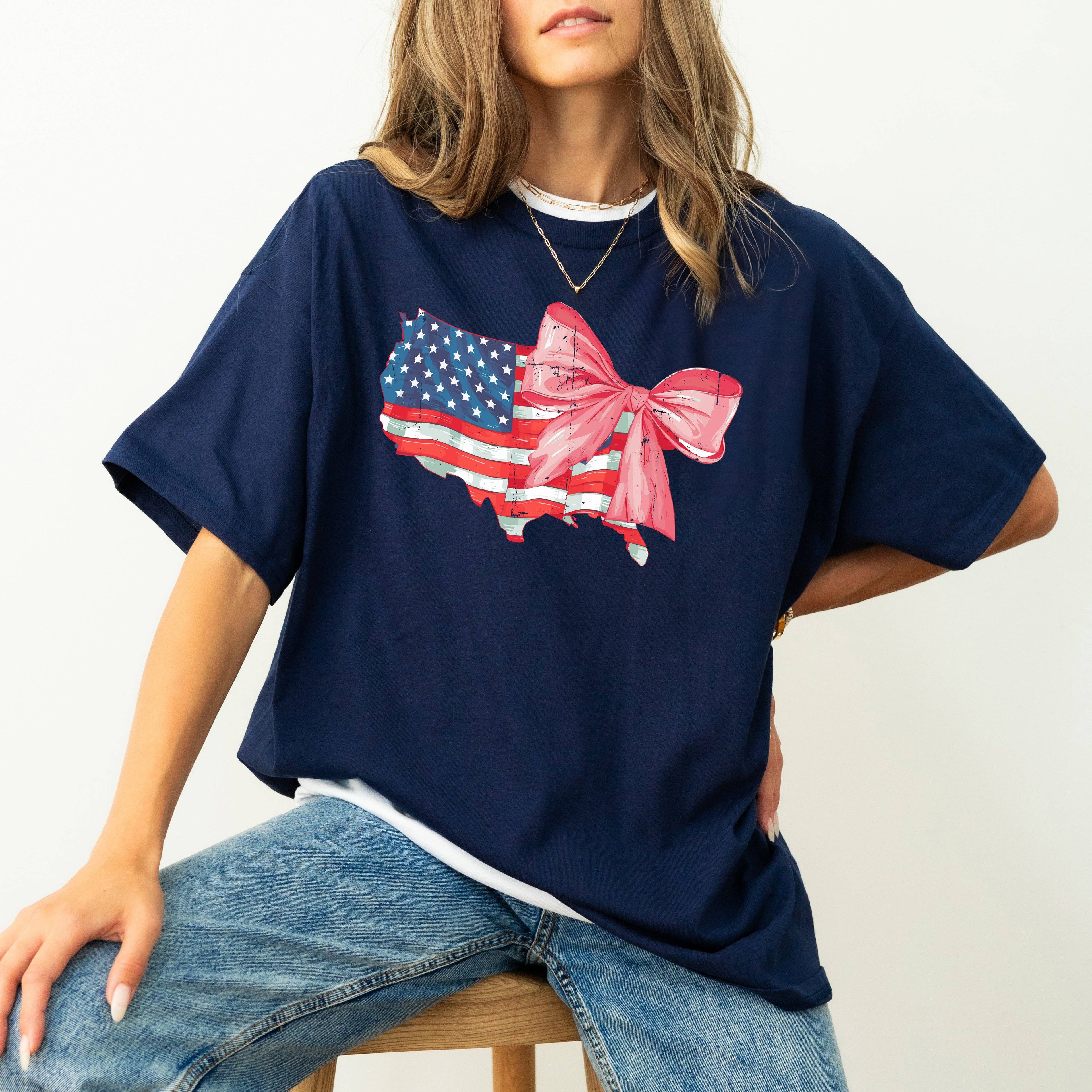 American Flag Retro Vintage Independence Day Tshirt