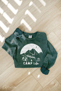 Camp Life Mineral Washed Long Sleeve Graphic