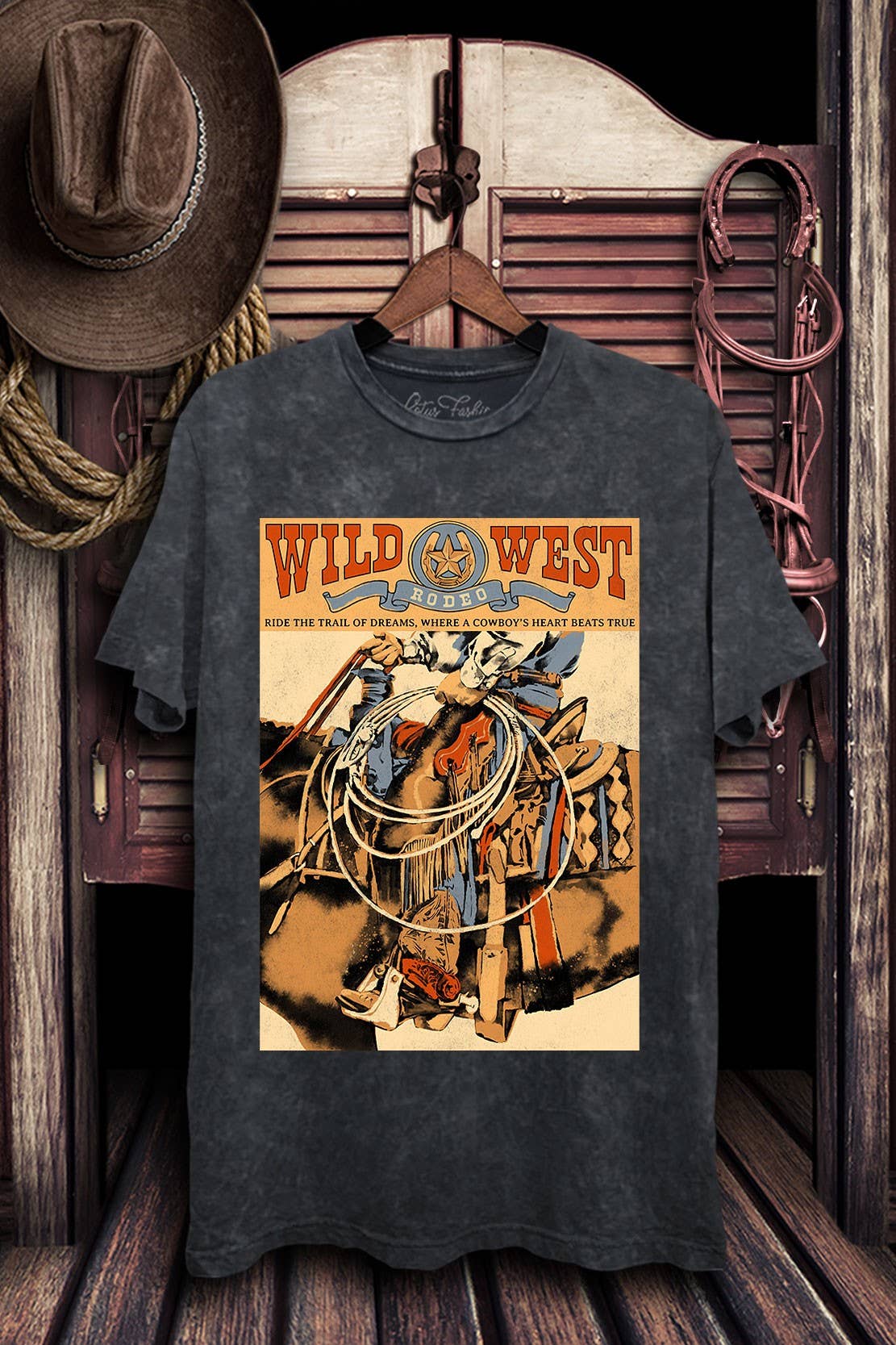 Wild West Cowboys Graphic Top