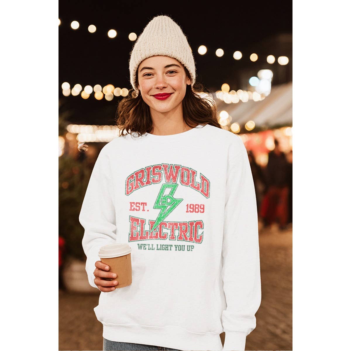 Grisword Electric Vintage  Graphic Sweatshirts