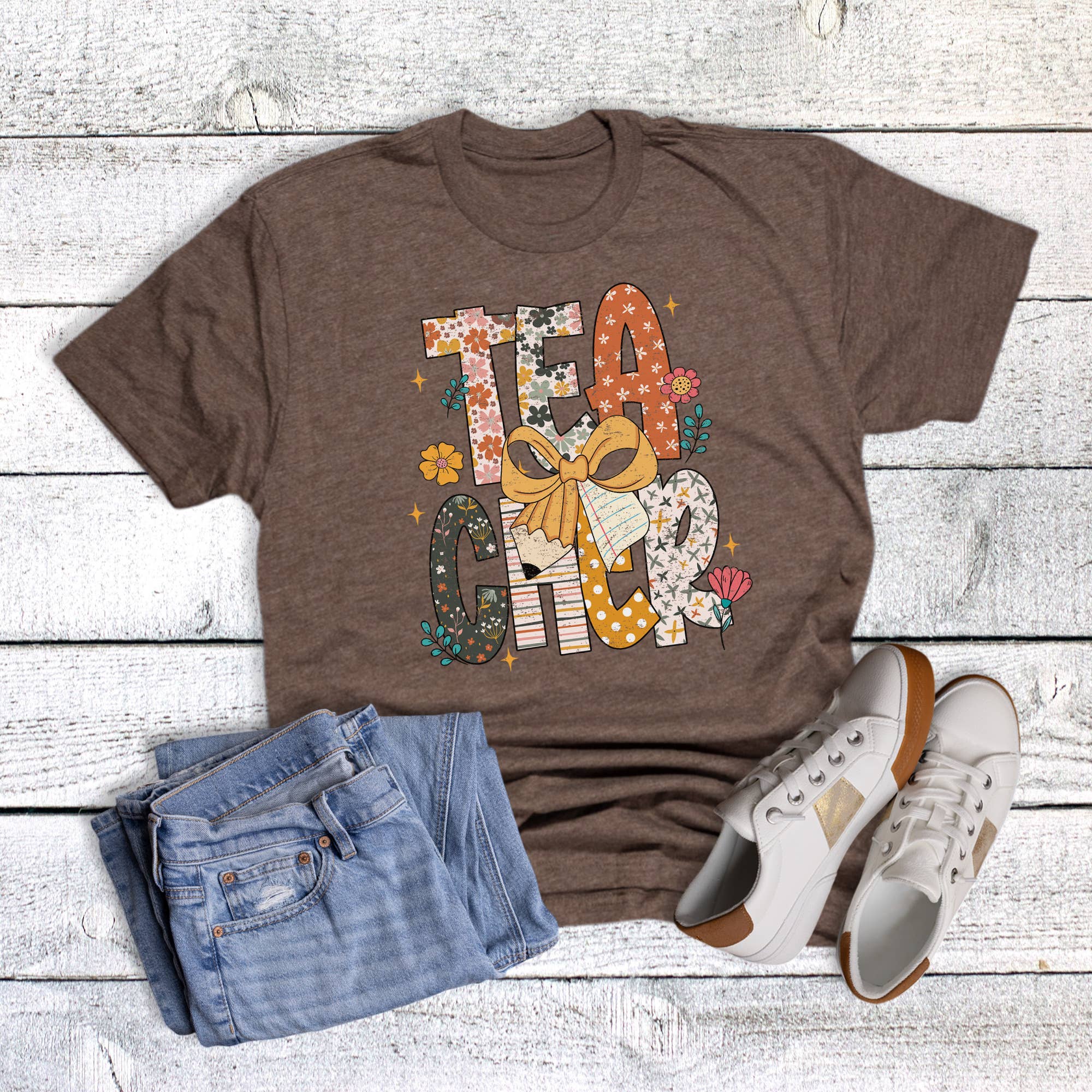 Boho Wildflower Teacher Graphic Tee