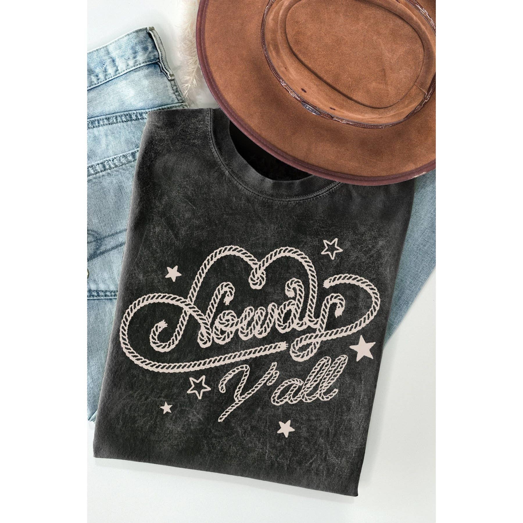 Howdy Yall - Mineral Wash T