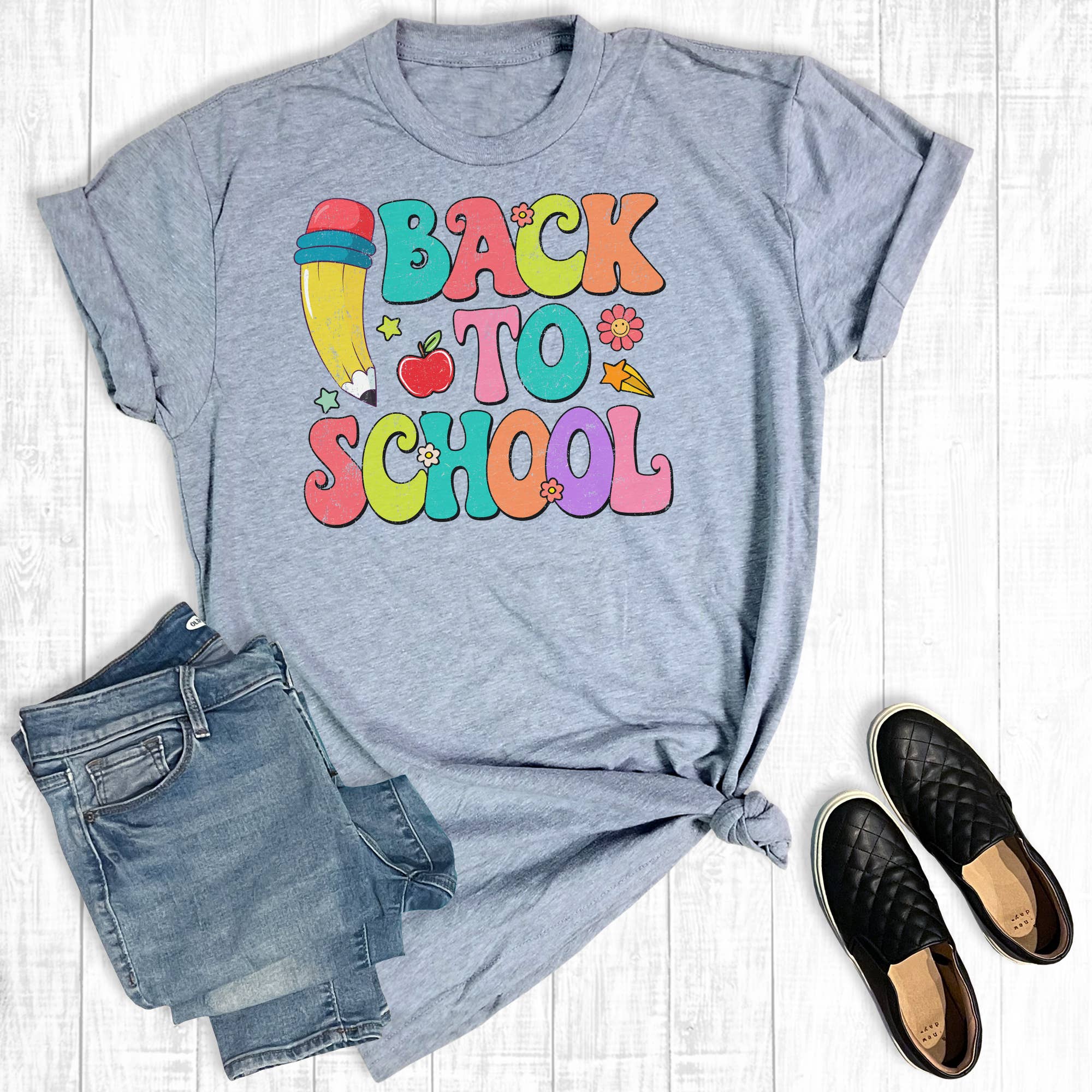 Groovy Back To School Teacher Graphic Tee