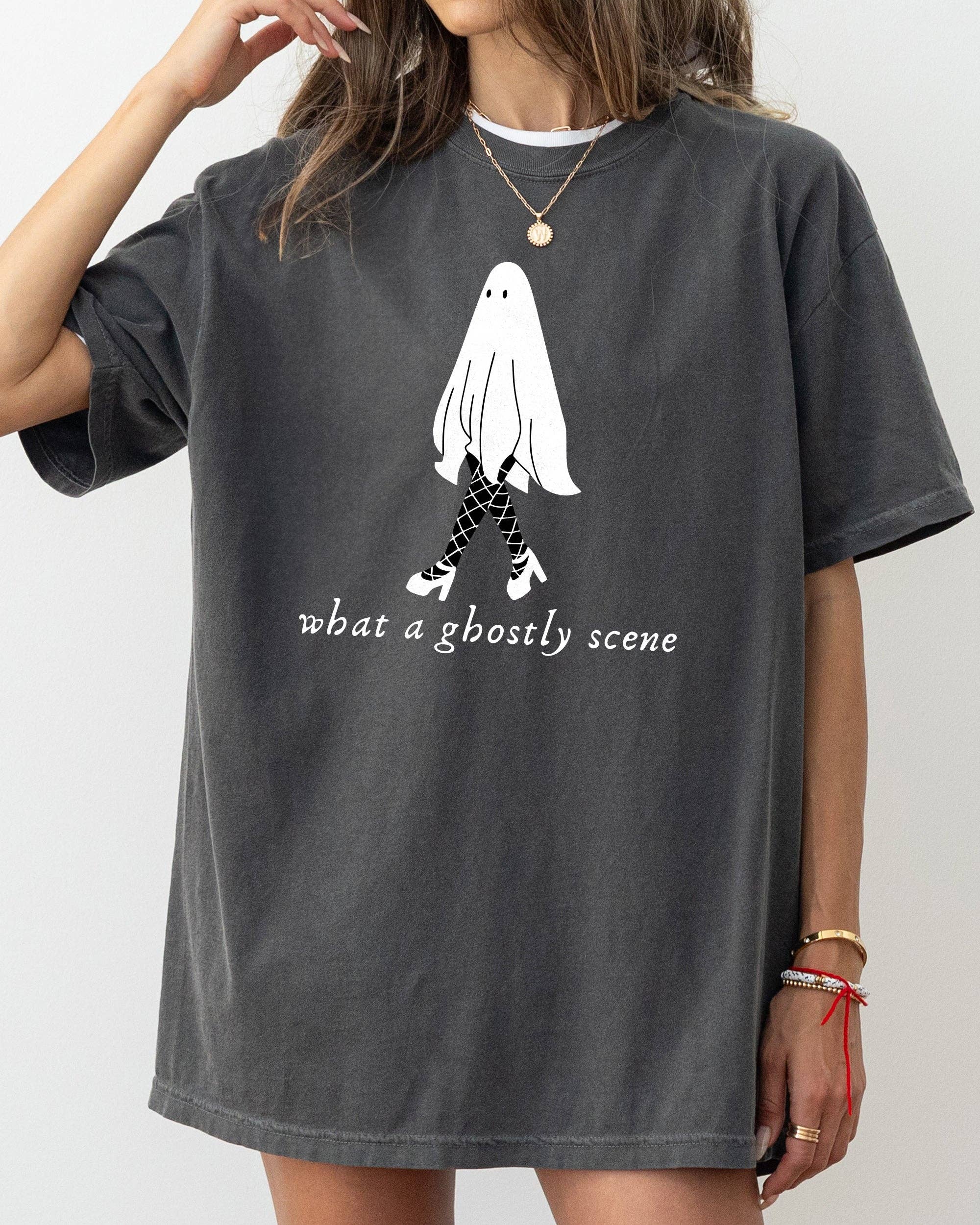 What A Ghostly Scene, Spooky, Skeleton, Halloween T-Shirt