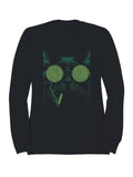 Retro Cool Cat with Sunglasses Men's Sweatshirt
