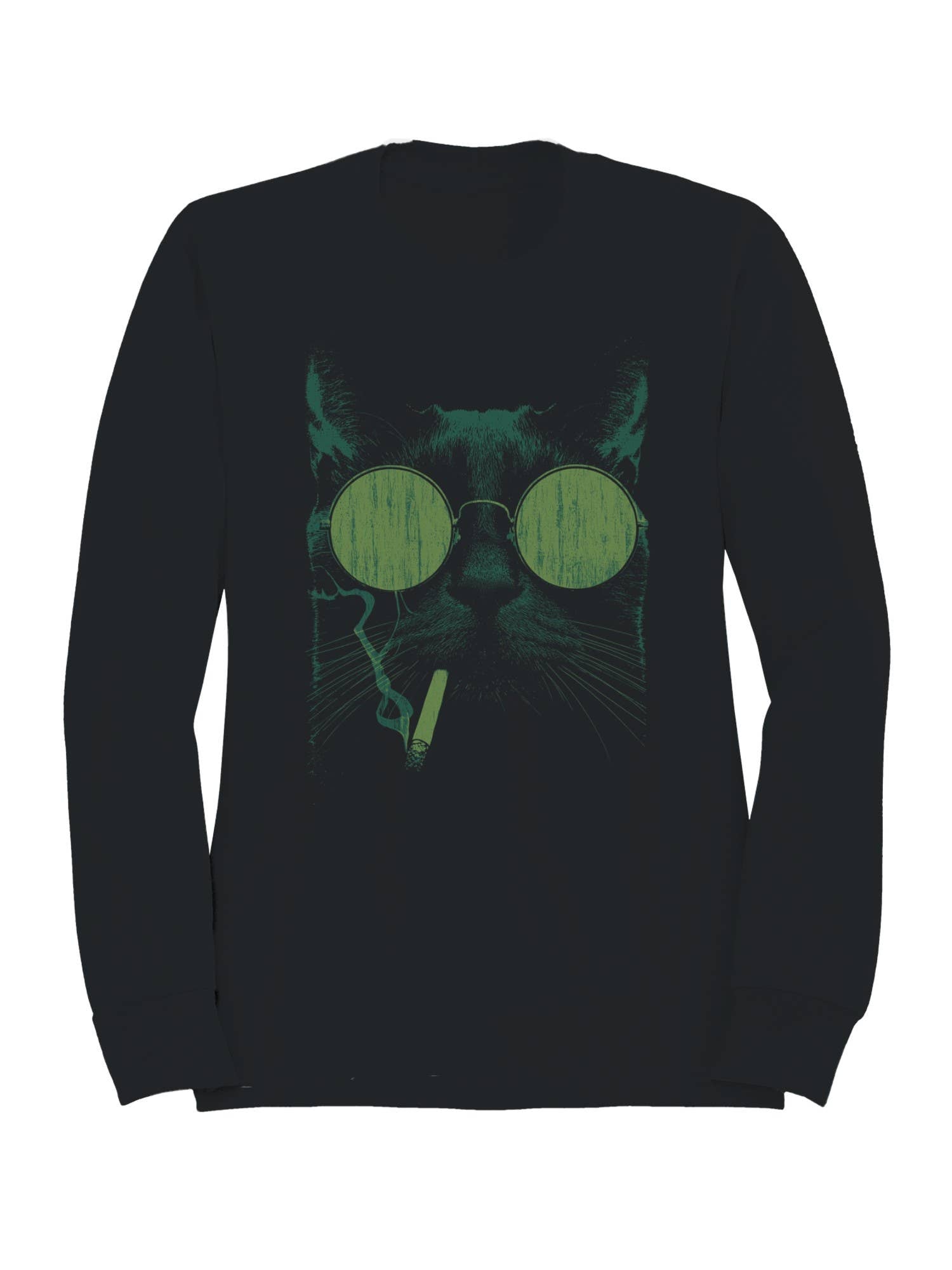 Retro Cool Cat with Sunglasses Men's Sweatshirt