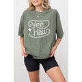 Yee Haw Western Vintage Graphic Oversized Tee