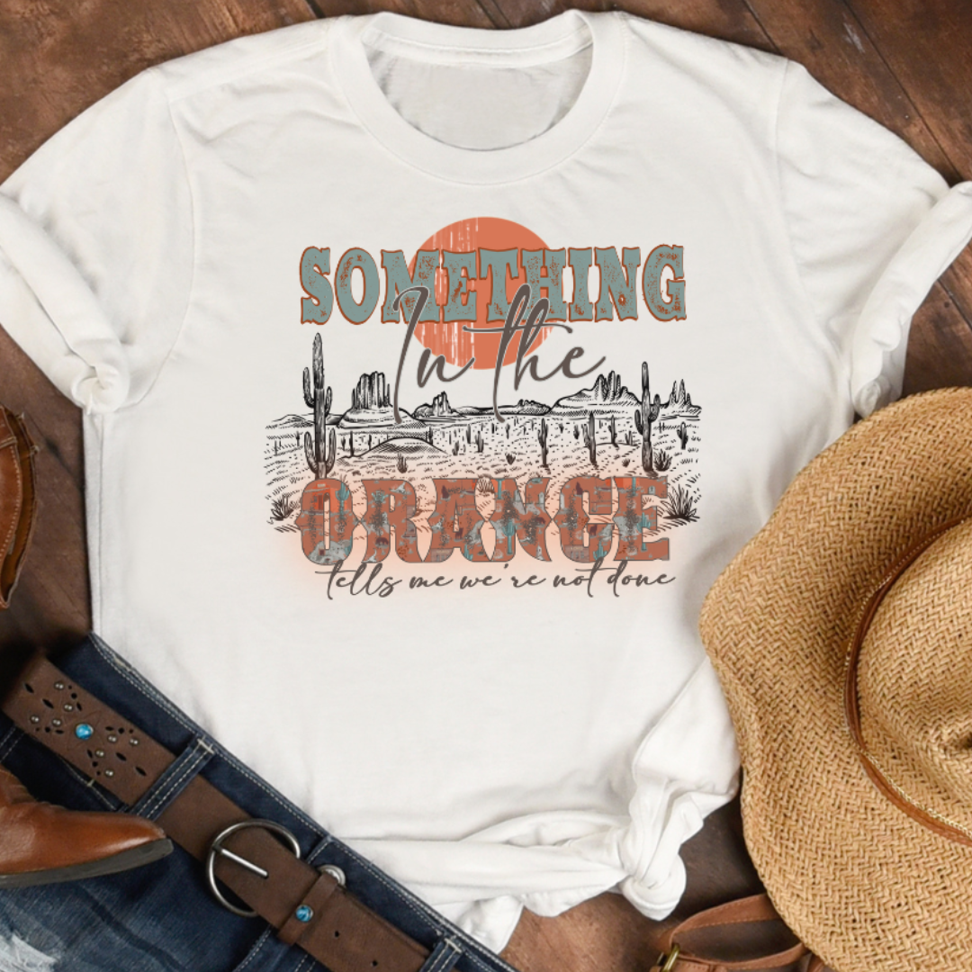 Something in the Orange Graphic Western Tee