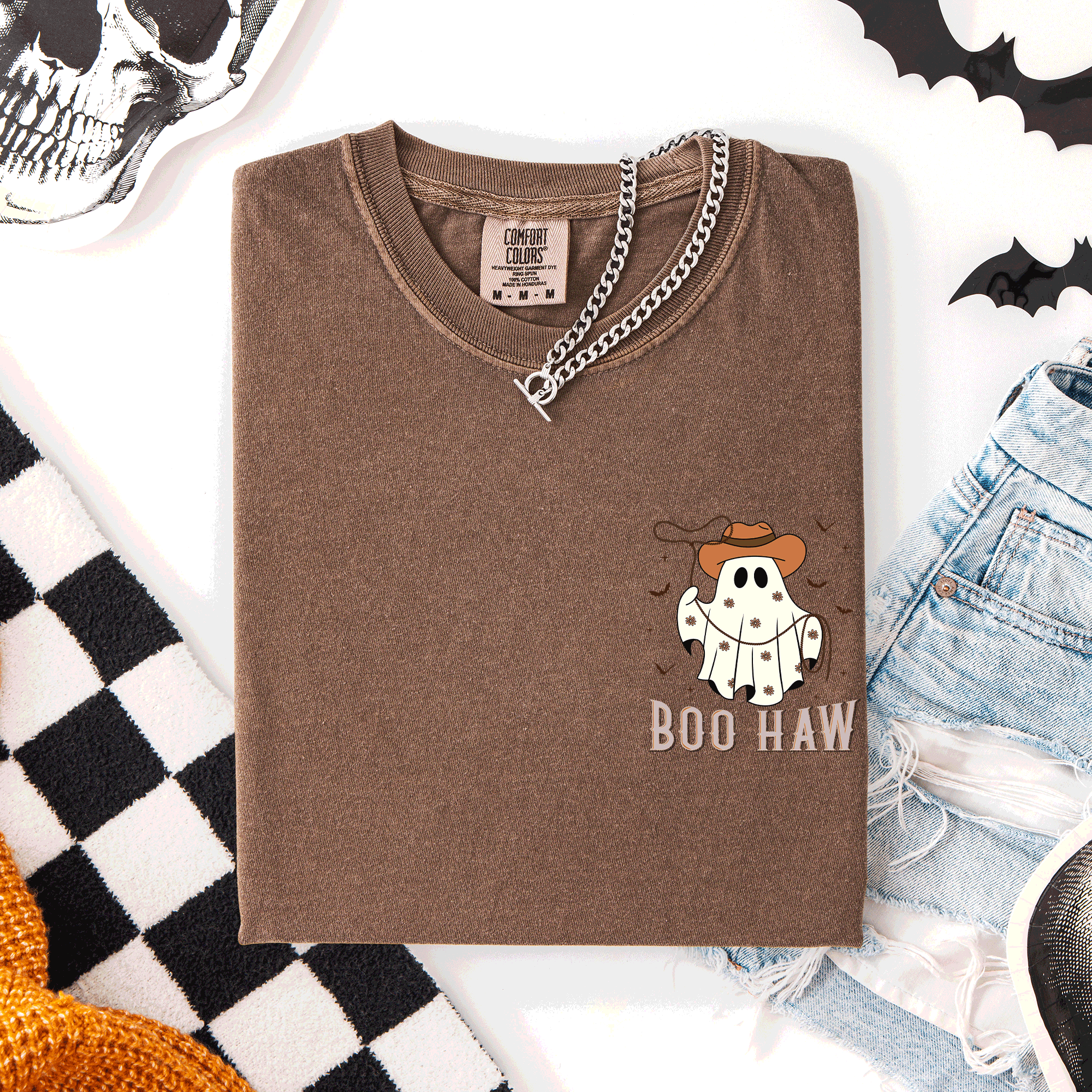 Boo Haw, Lasso, Cowboy, Western, Country, Halloween, T-Shirt