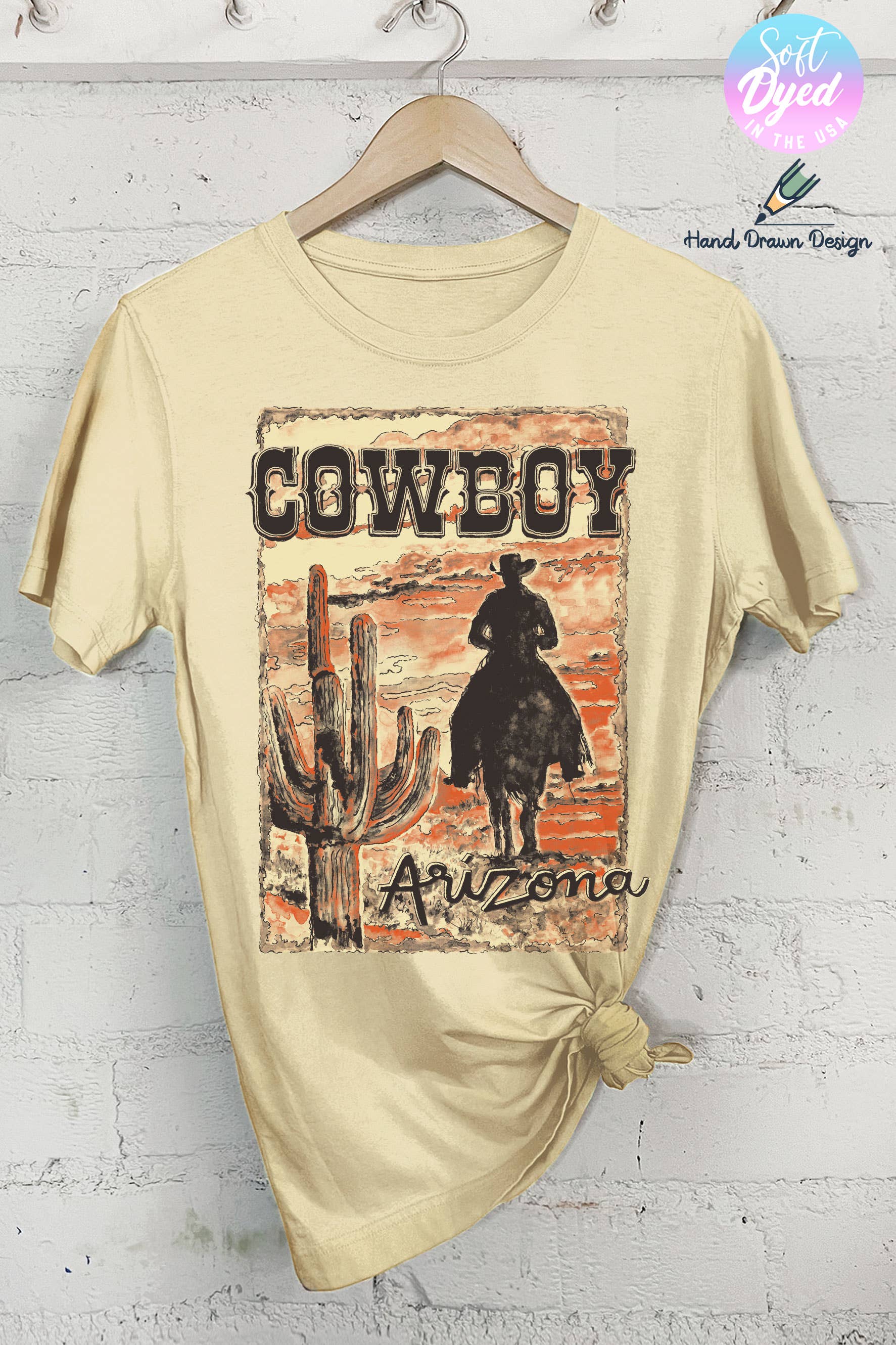 Arizona Cowboy-Hand Drawn