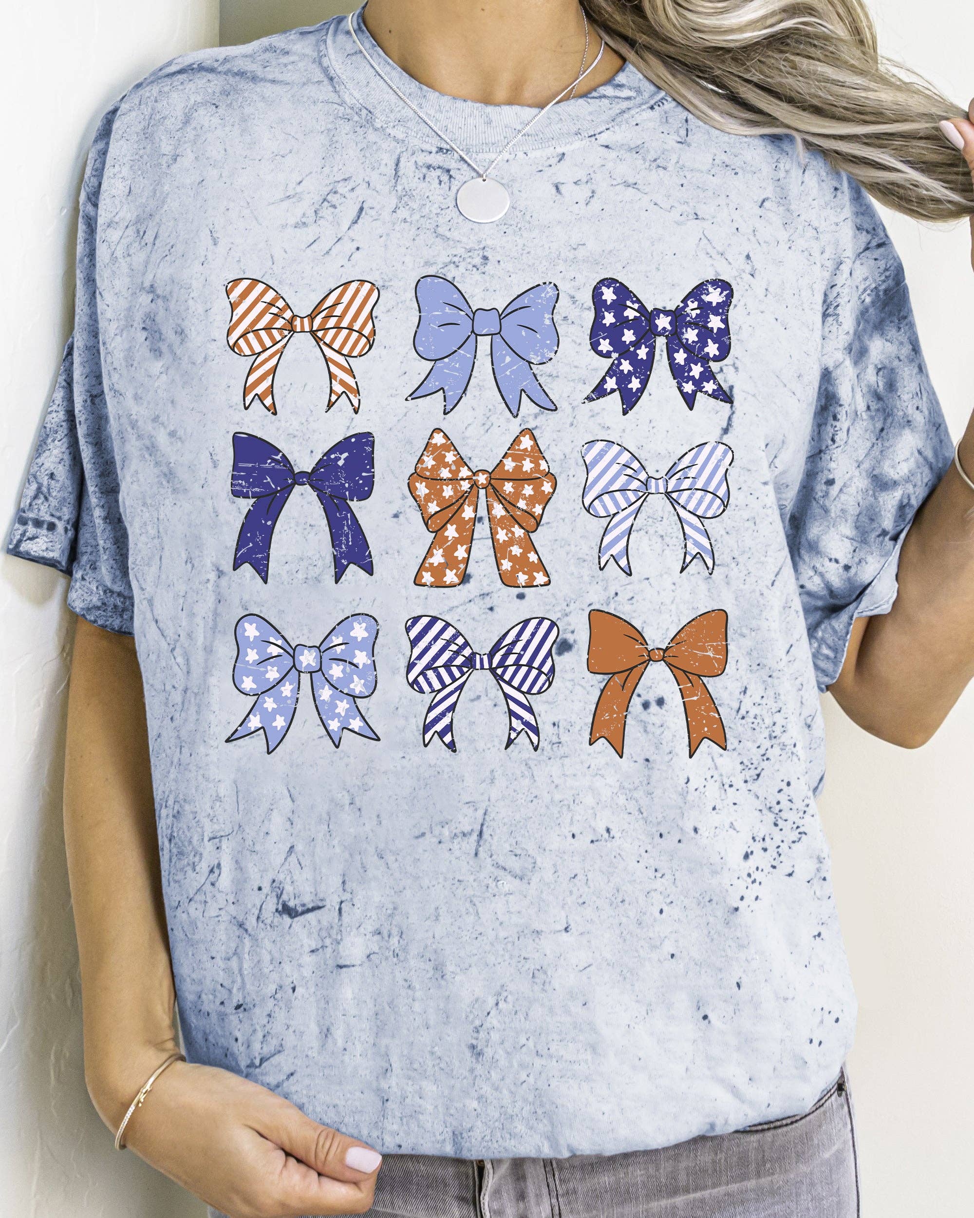 American Bows, Ribbon, Coquette, USA, Vintage, Tshirt