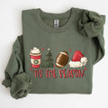 Tis the Season, Christmas, Football, Xmas Sweatshirt