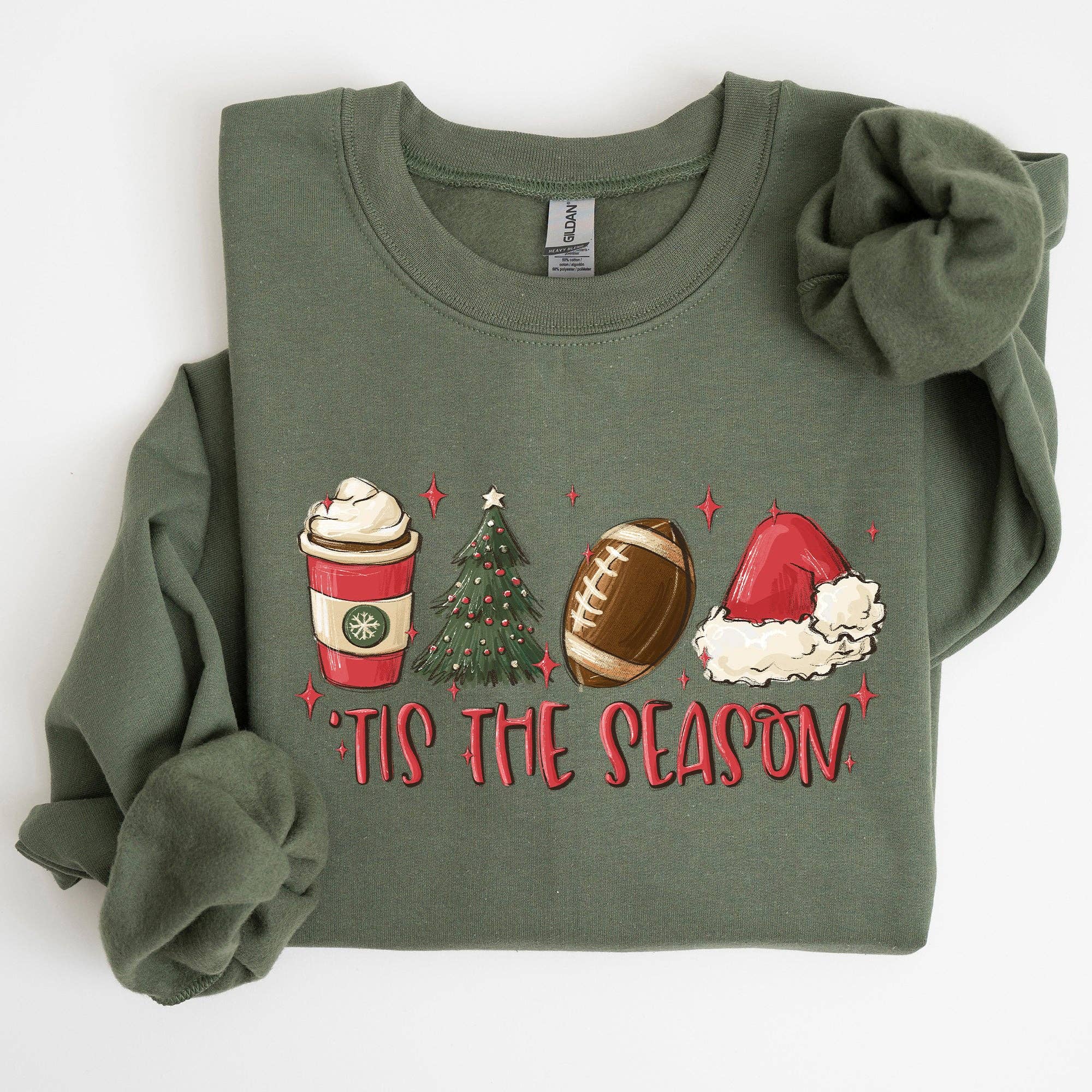 Tis the Season, Christmas, Football, Xmas Sweatshirt