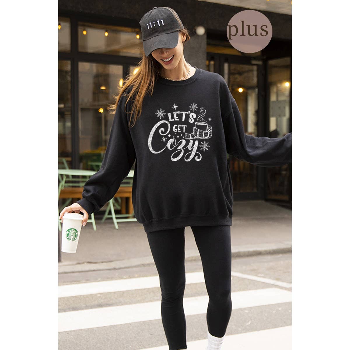 Winter Season Vintage  Graphic Oversized Sweatshirts