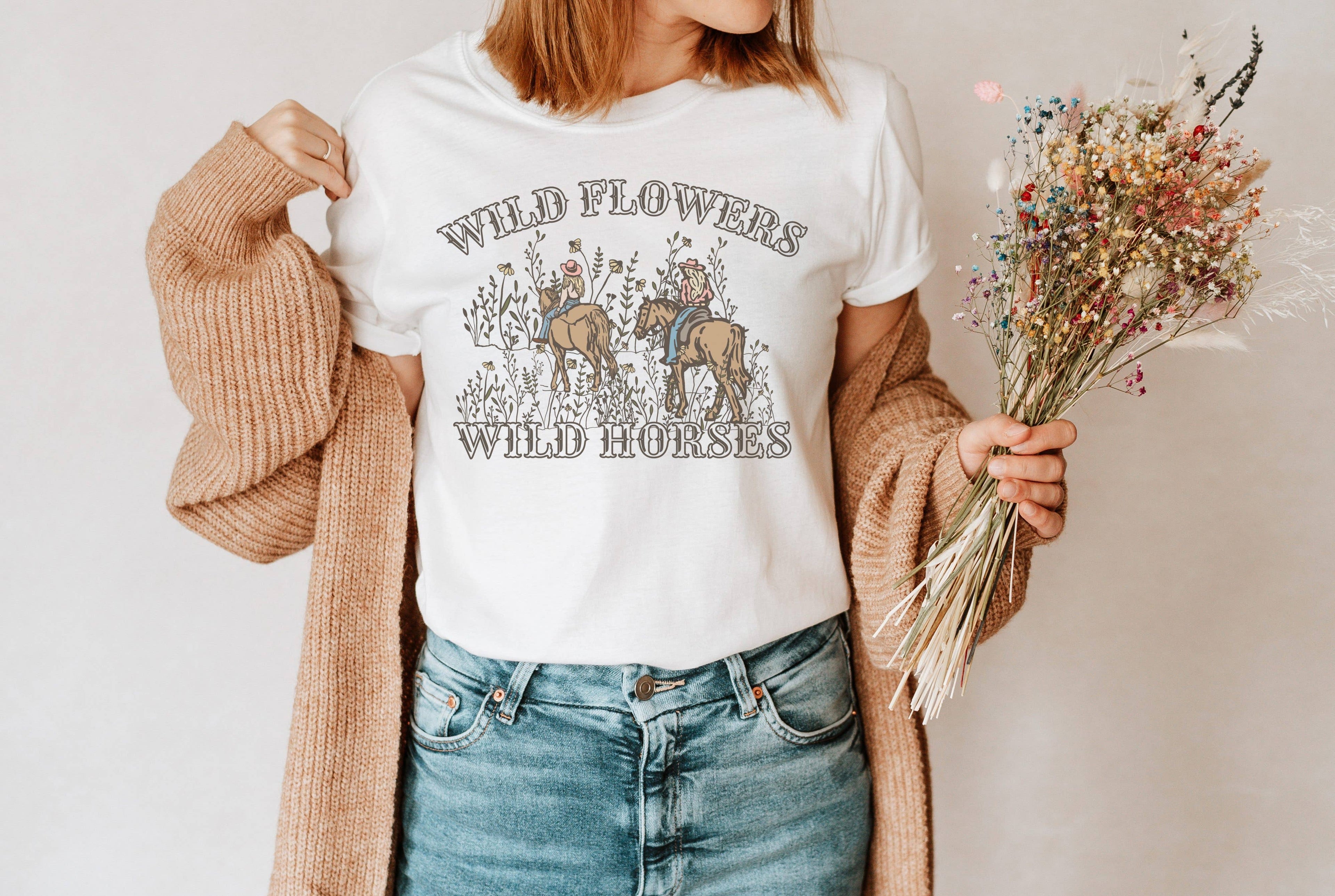 Wildflowers Wild Horses Graphic Tee | Western Wear