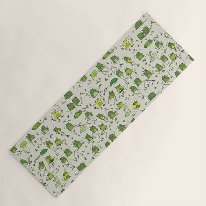 Funny Frogs Yoga Mat Gallery Image 1