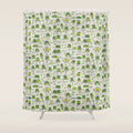 Funny Frogs Shower Curtain Gallery Image 1