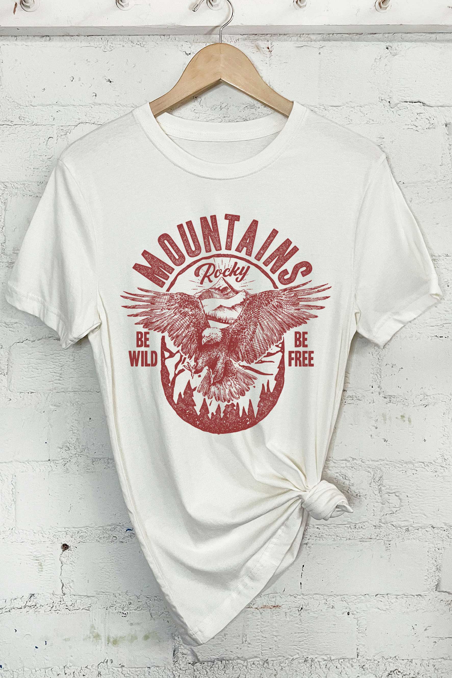 Rocky Mountains Be Wild Be Free Graphic Tshirts