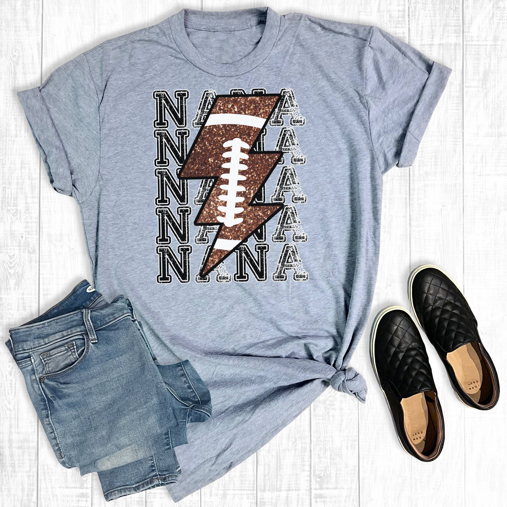 Football Nana Lightning Bolt